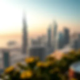 Stunning skyline view of Aya Dubai