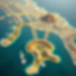 Detailed layout of Al Reem Island showcasing key areas