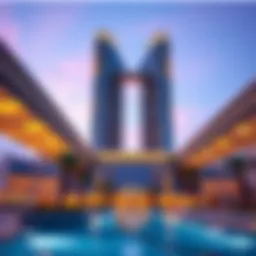 Stunning architectural design of Amna Tower