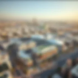Aerial view of Mirdif City Center showcasing its architecture and layout