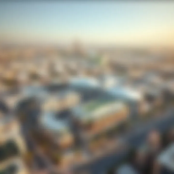 Aerial view of Mirdif City Center showcasing its architecture and layout