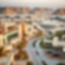 Panoramic view of Khabisi Al Ain showcasing its modern architecture