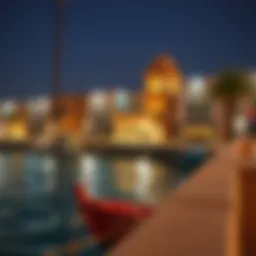 Charming waterfront view of Al Seef showcasing traditional architecture