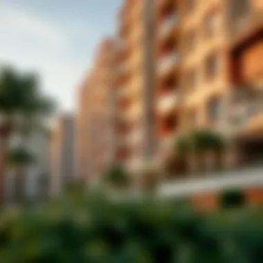 Diverse Residential Architecture in Dubai International City Residential buildings in Dubai International City showcasing diversity